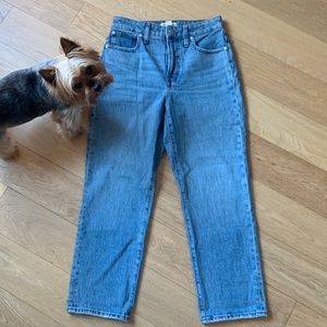 Madewell Curvy Perfect Vintage Straight Jean Size 27P